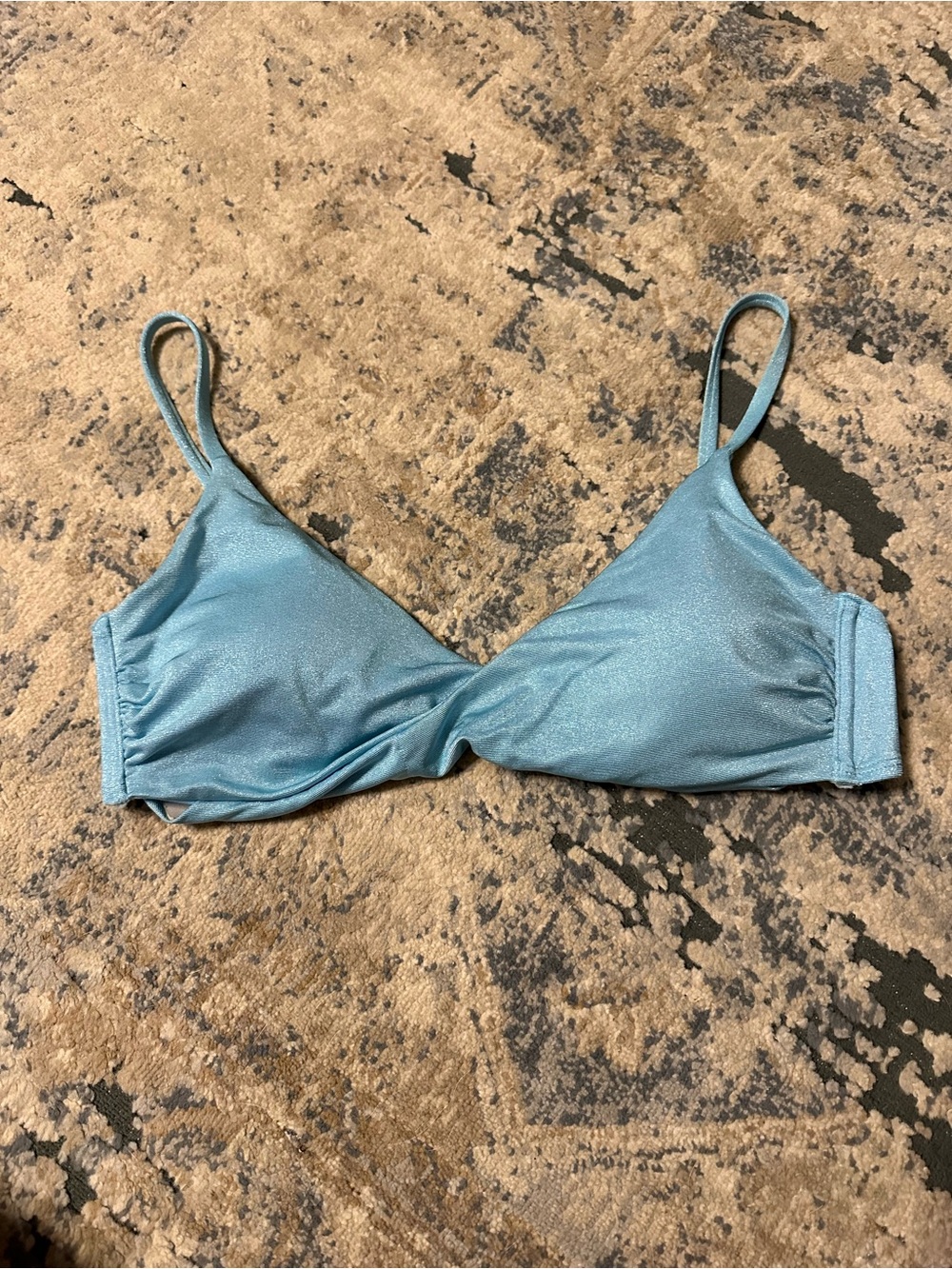 Light Blue Shimmery Bikini Top